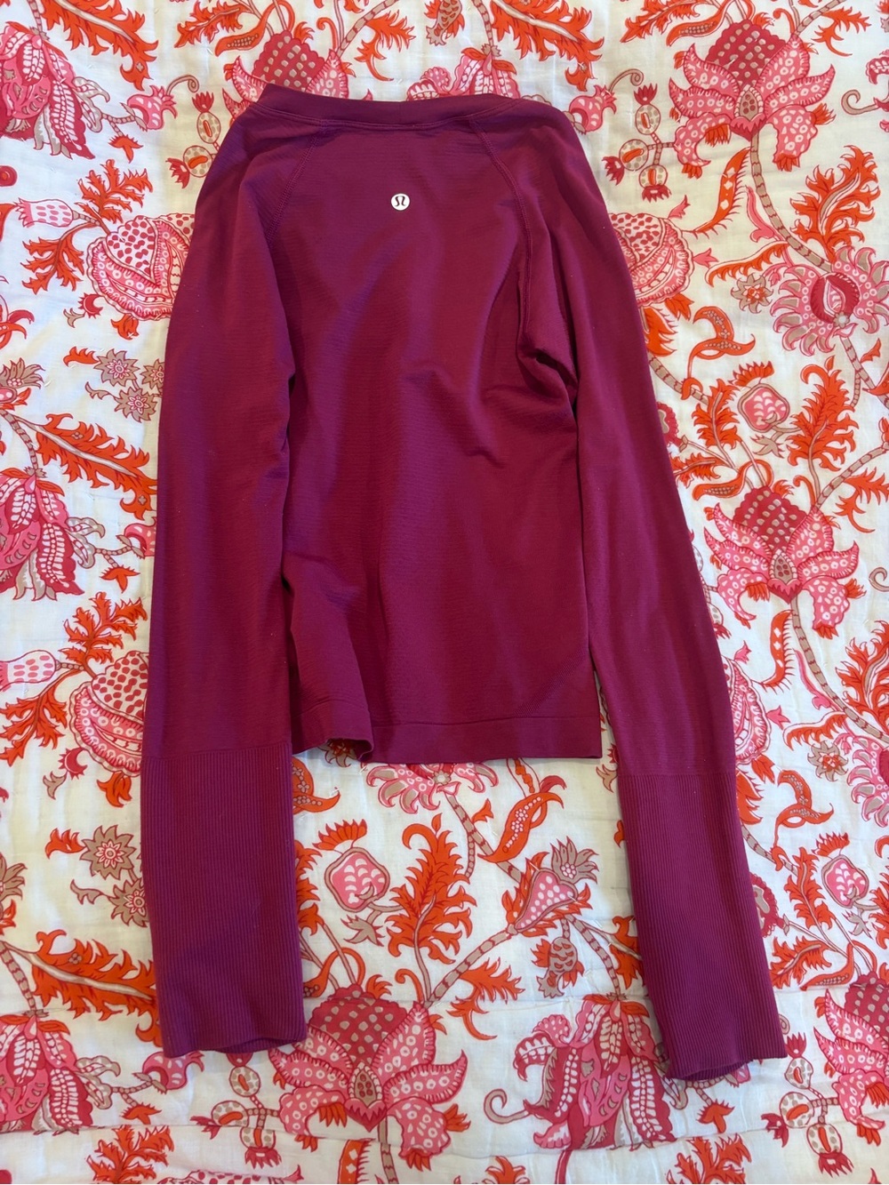 lululemon athletica Long Sleeve Athletic Top - Burgundy